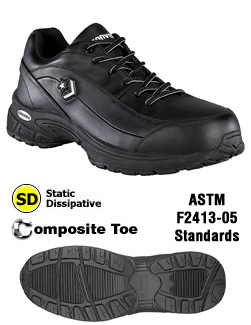 Classic Black Athletic ESD Composite Basketball Oxford - Women's