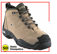ESD and Static Control Boots and Hikers