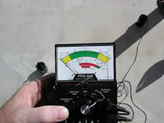 ESD test on concrete